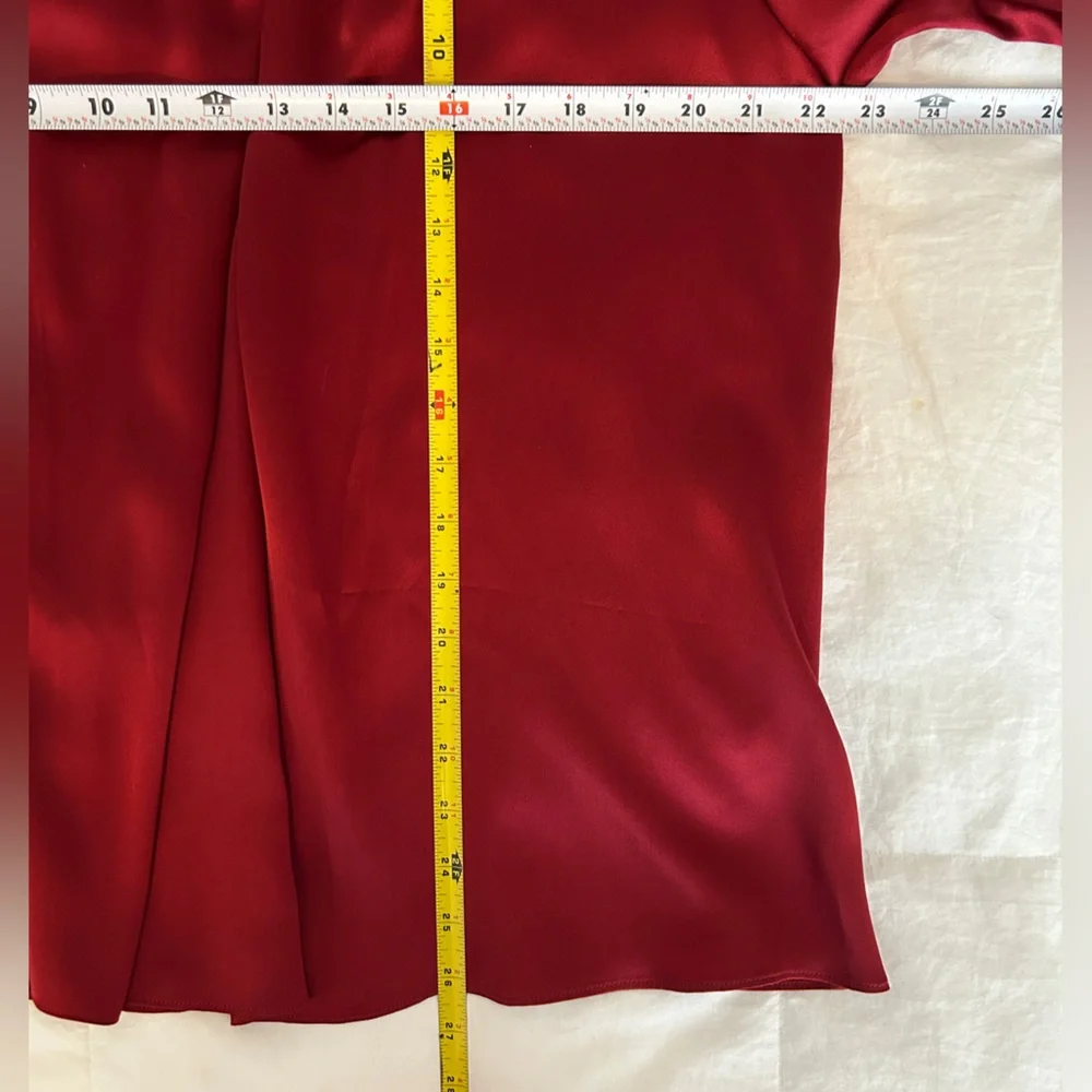 Lily Silk Garnet Silk Blouse. 12. NWT - Picture 10 of 13